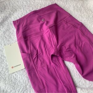 NWT Lululemon magenta vivid plum high waisted align 25’’ leggings womens size 4